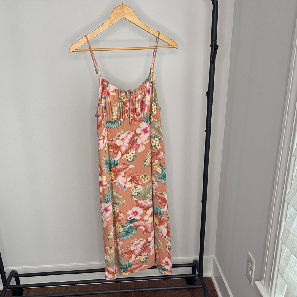 Luck Brand Floral Spaghetti Strap Dress